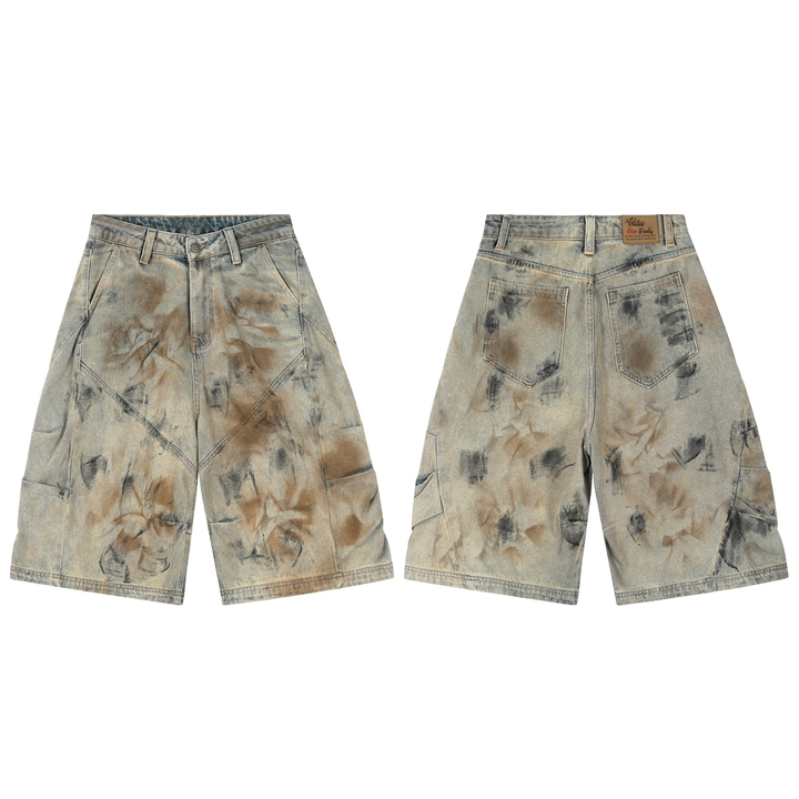 3-6-5.shop Vintage Spray-Dye Shorts