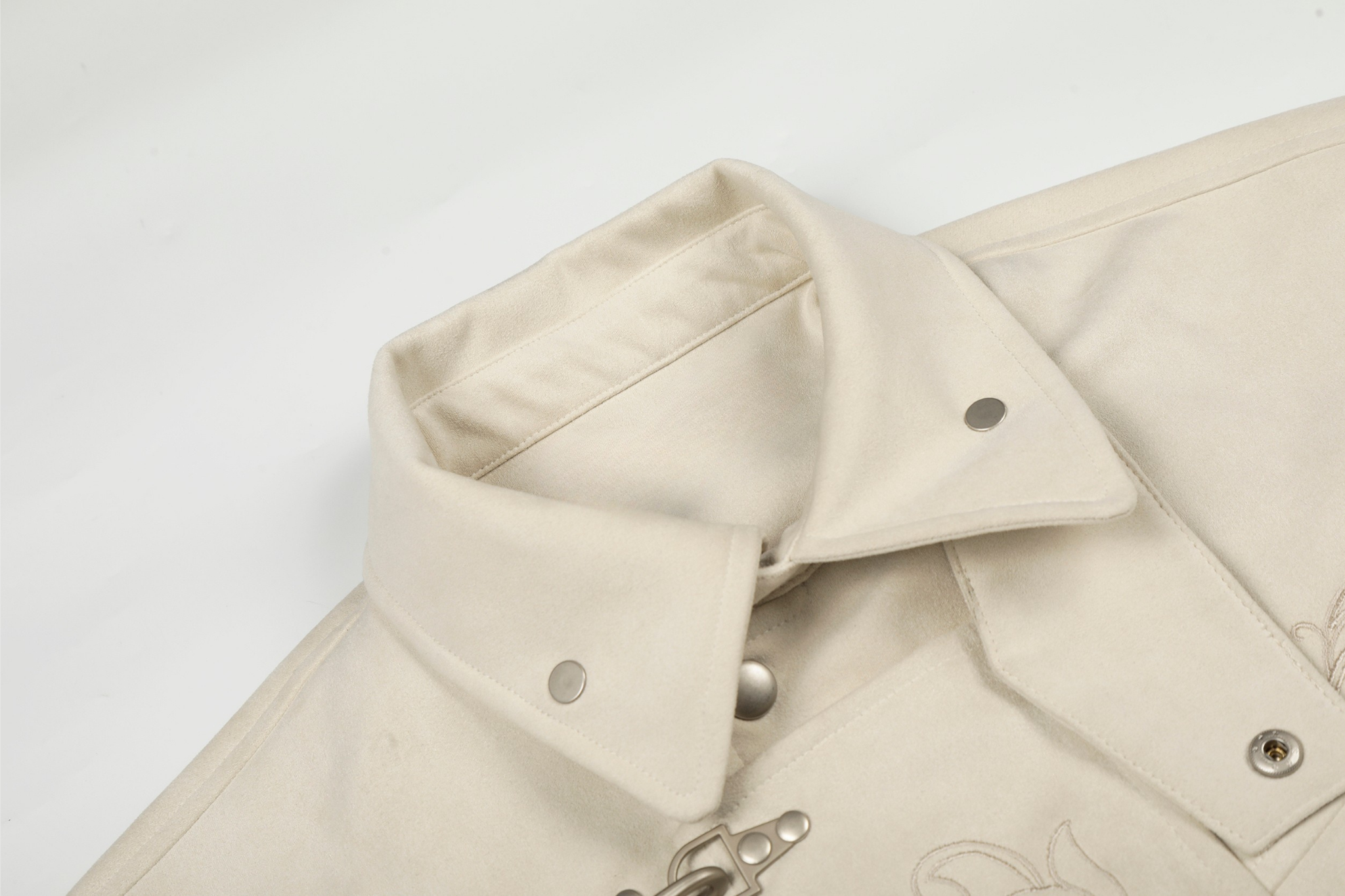 3-6-5.shop Toggle-Closure Embroidered Jacket