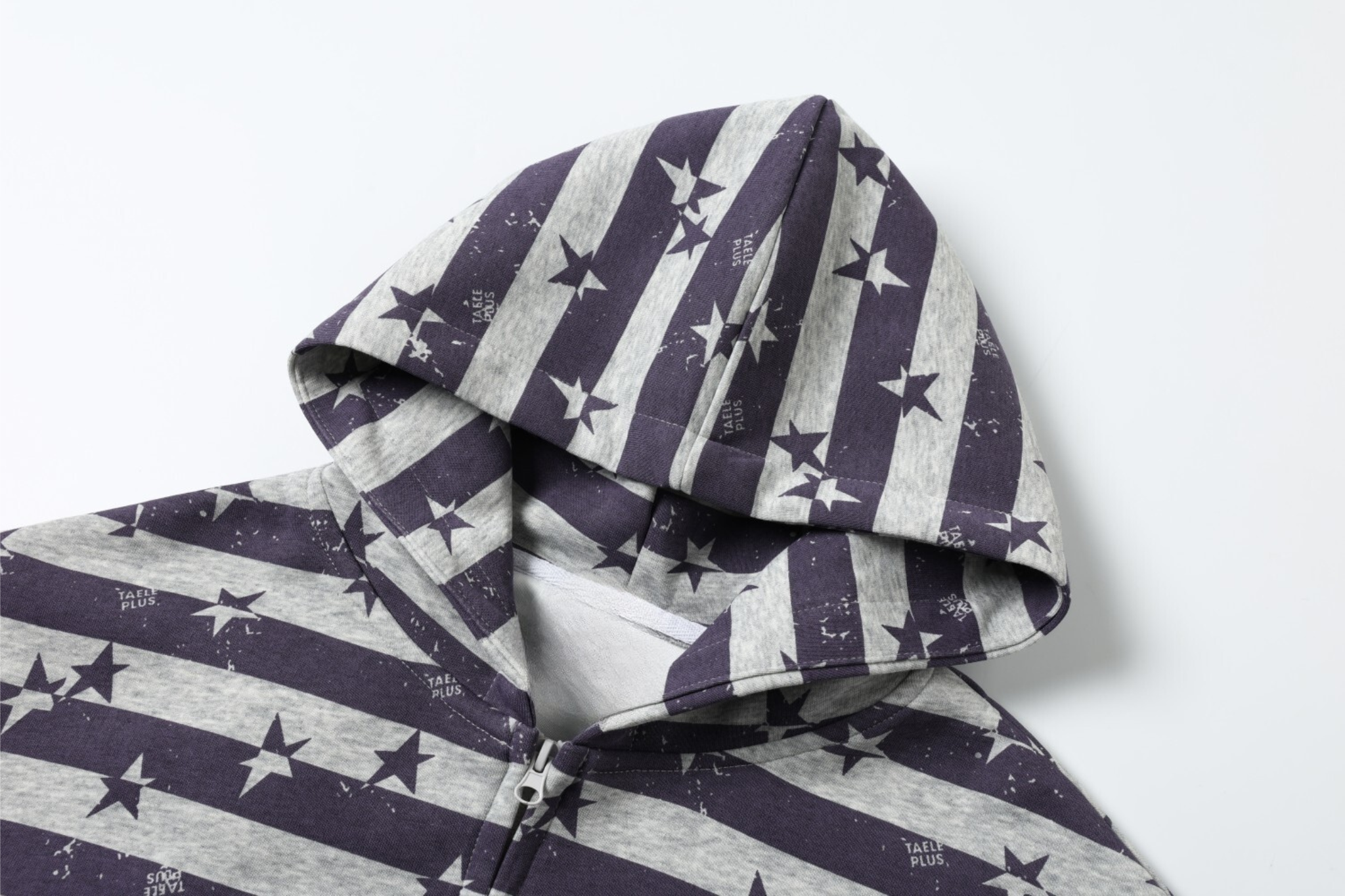 3-6-5.shop Zip-Up Graphic Hoodie