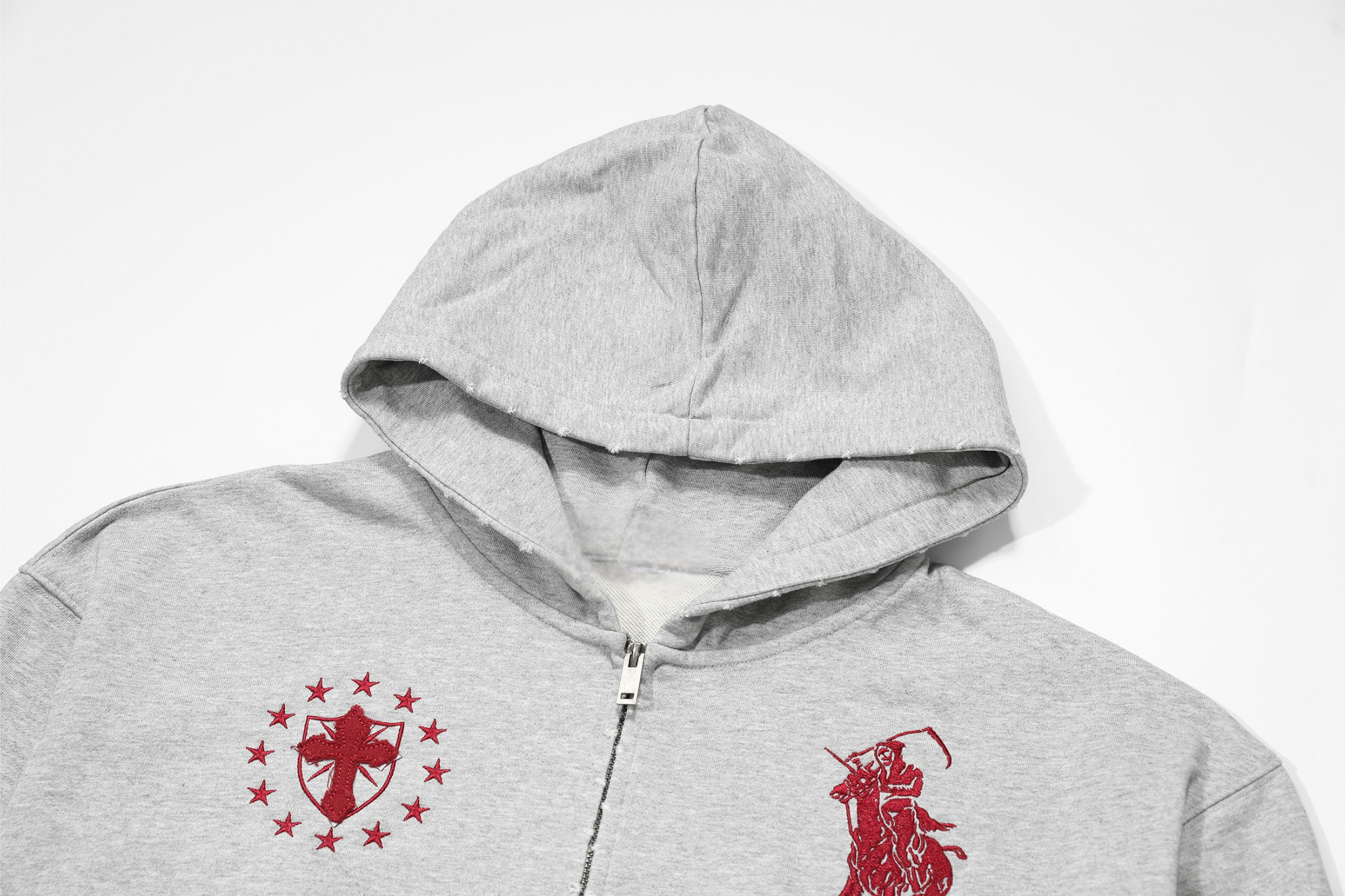 3-6-5.shop Heritage Crest Zip Hoodie