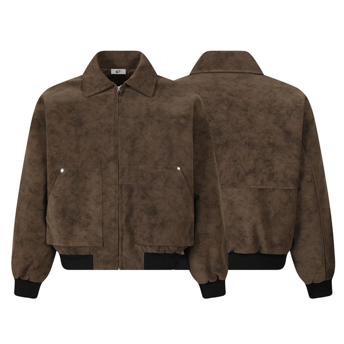 3-6-5.shop Vintage Suede Texture Jacket