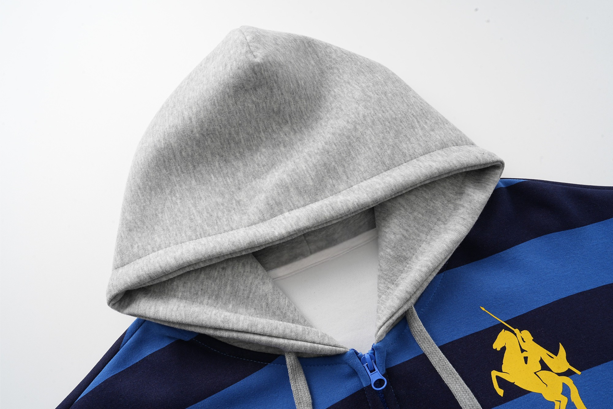 3-6-5.shop Striped Zip Hoodie