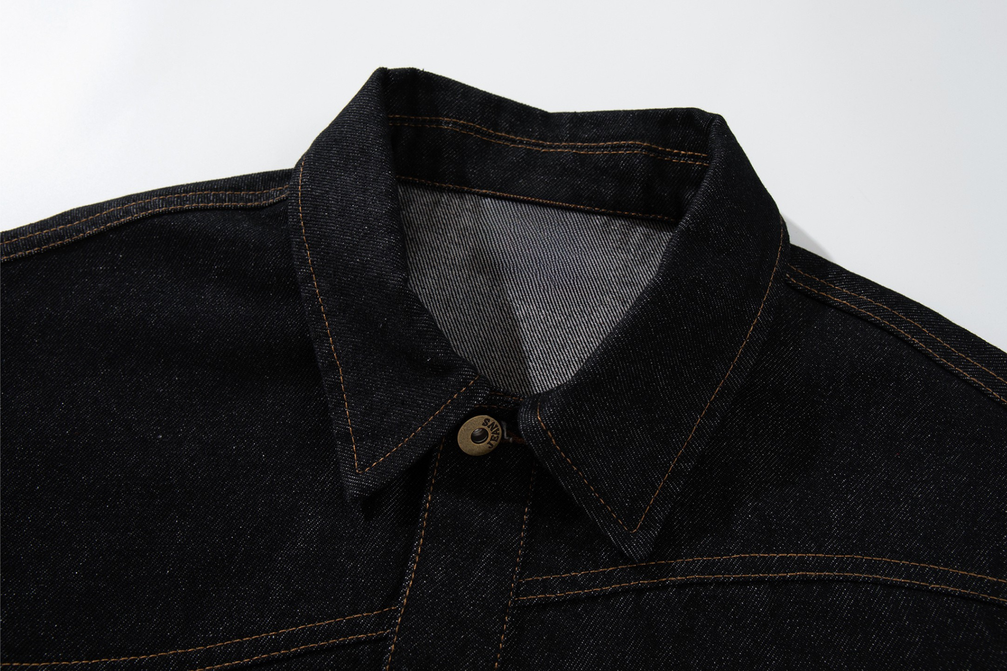 3-6-5.shop Curved Seam Denim Jacket