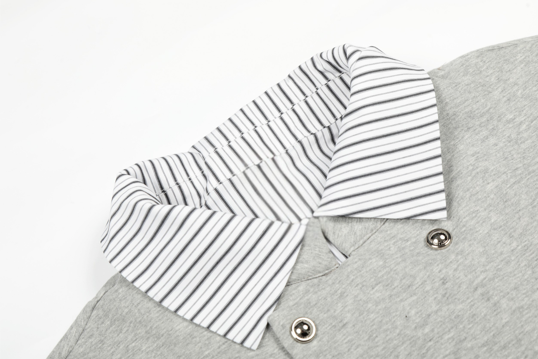 3-6-5.shop Double-Breasted Layered Stripe Jacket