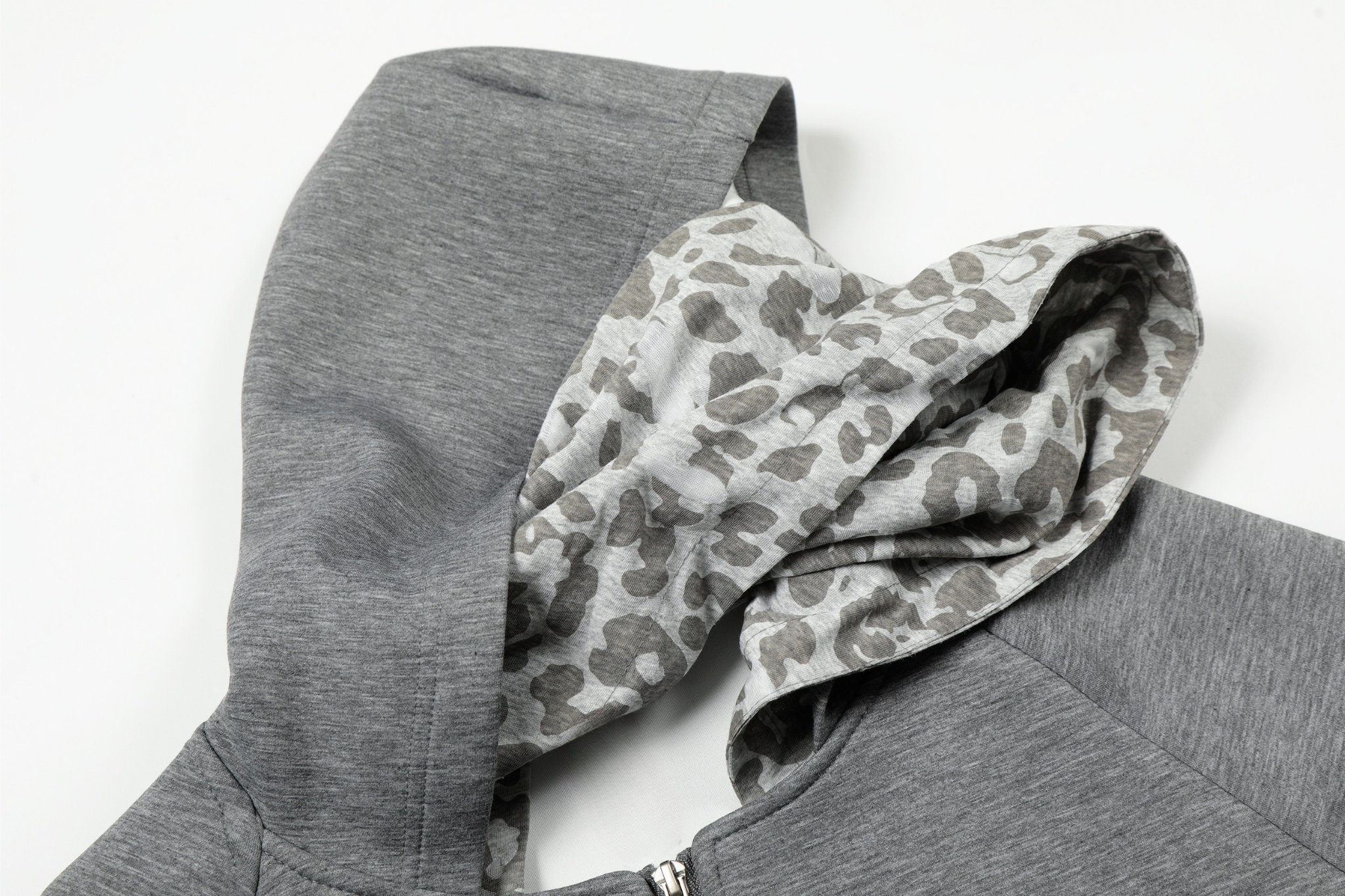 3-6-5.shop Layered Zip-Up Hoodie