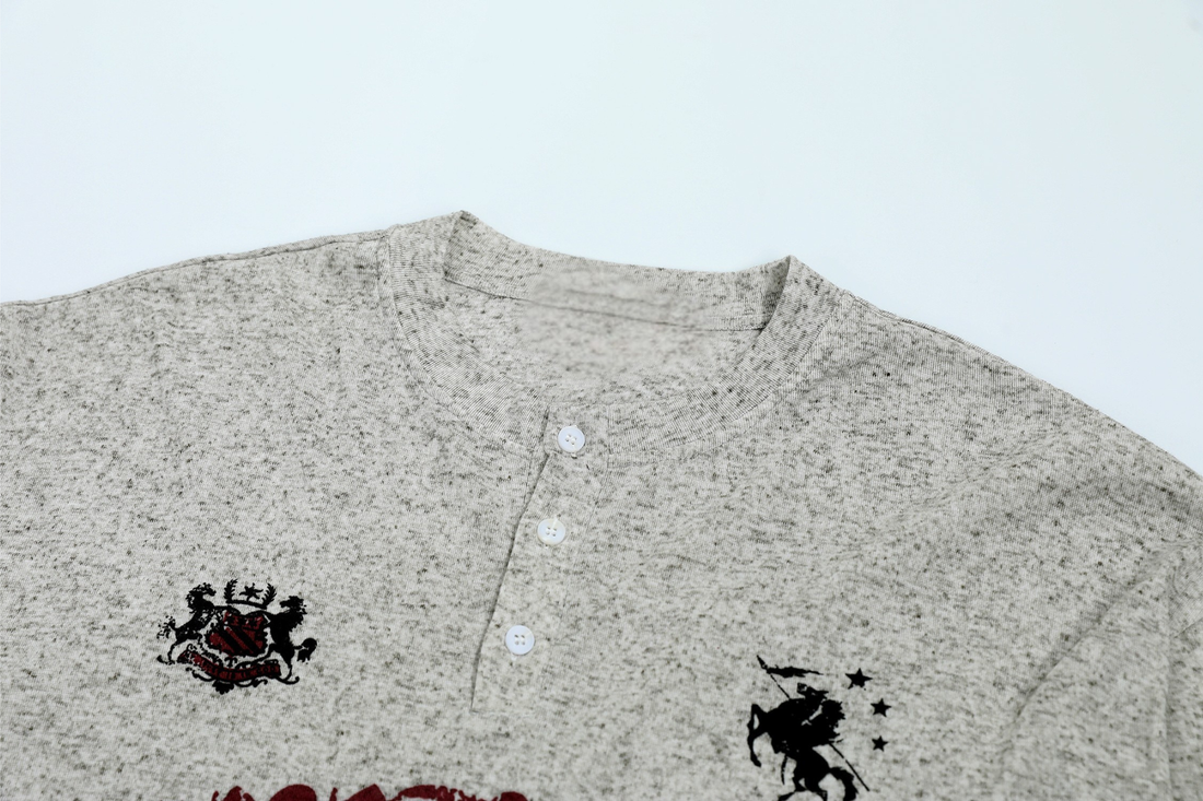 3-6-5.shop Heraldic Henley Long Sleeve