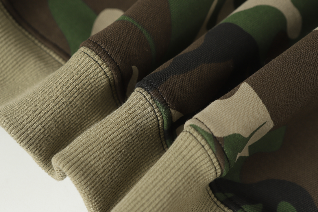 3-6-5.shop Camo Angel Graphic Zip Hoodie
