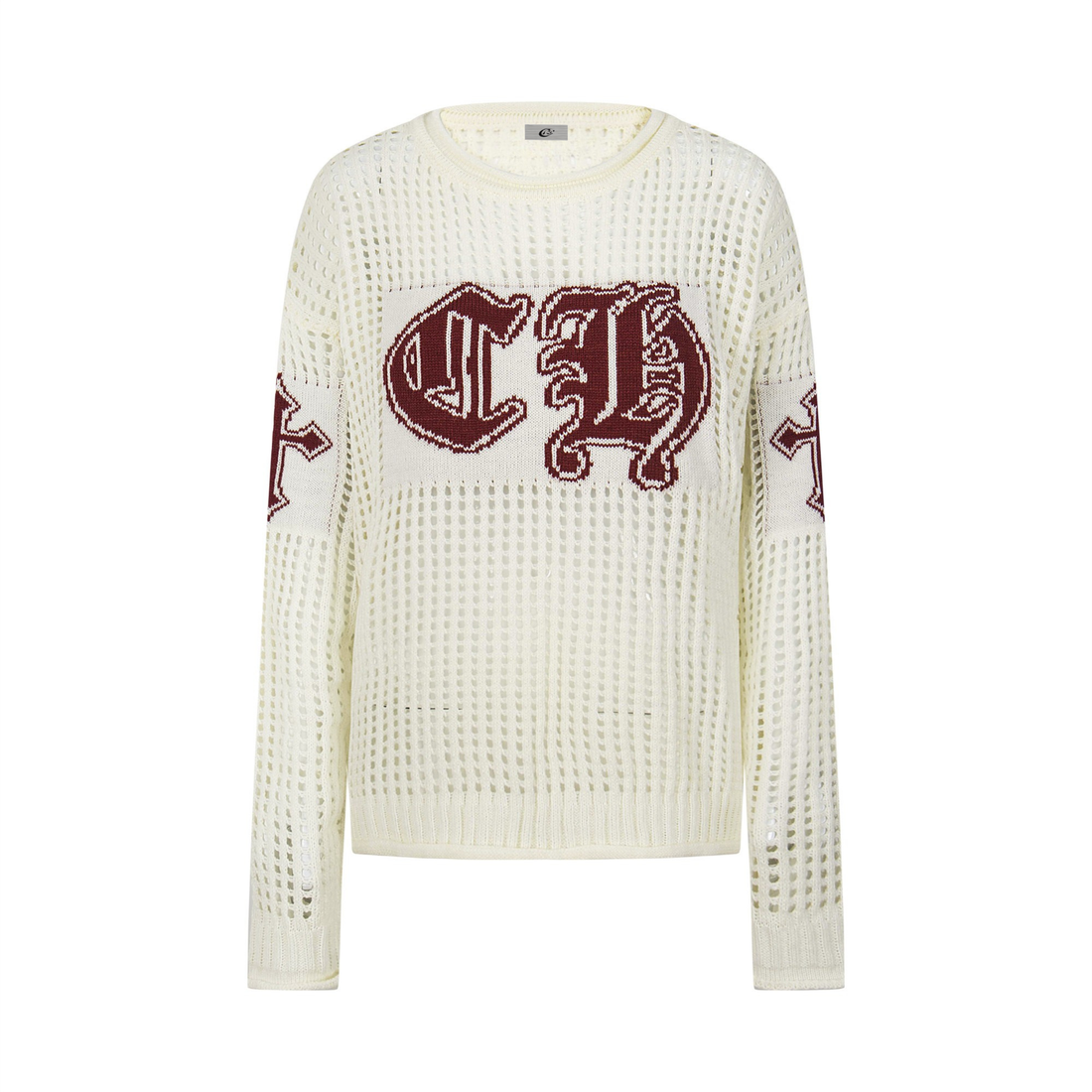 3-6-5.shop Hollow Knit Crewneck Sweater