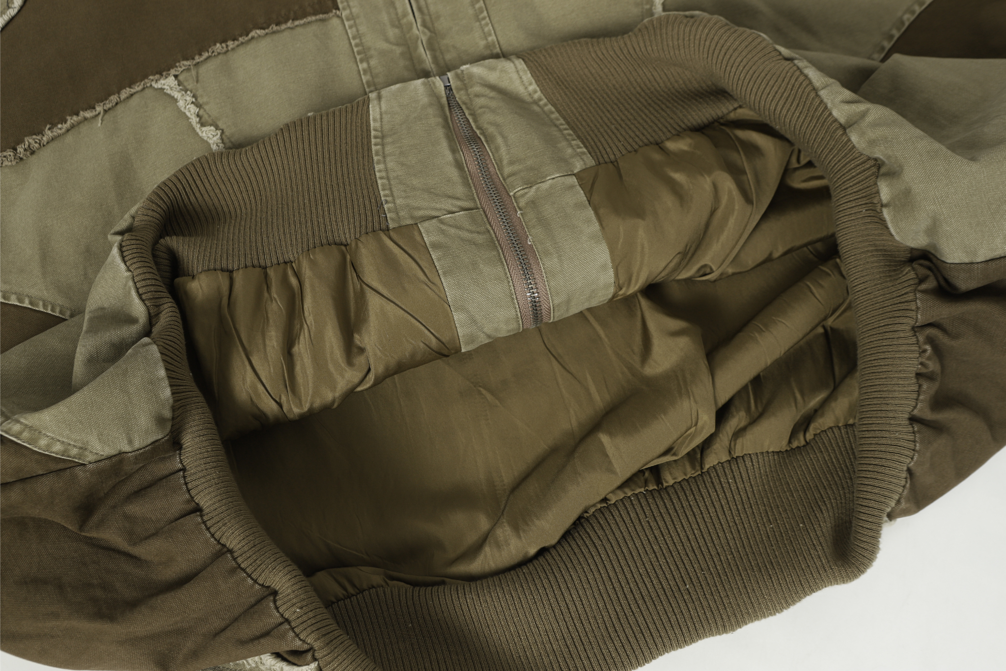 3-6-5.shop Multi-Panel Distressed Hooded Jacket