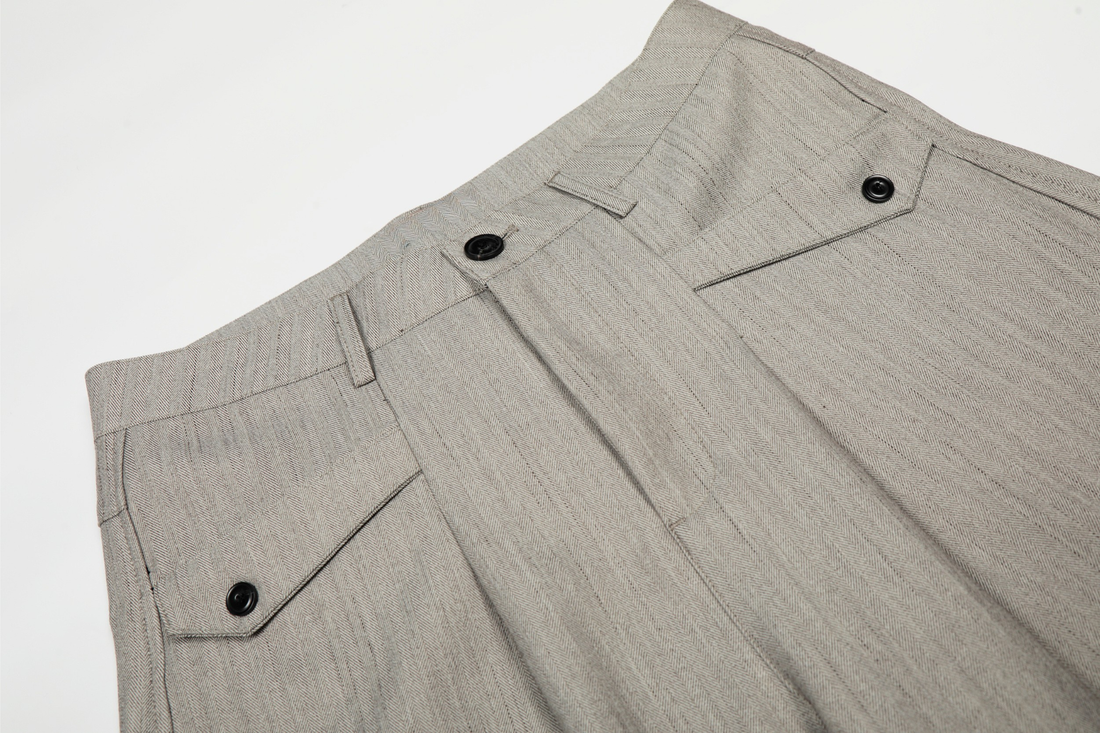 3-6-5.shop Wide-Leg Tailored Pants