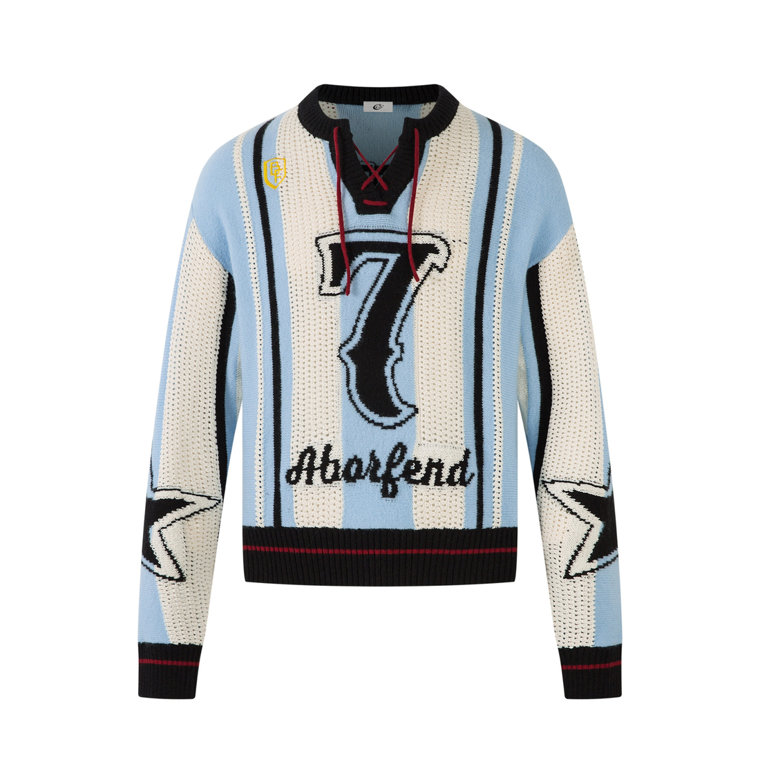 3-6-5.shop Varsity Stripe Knit Sweater