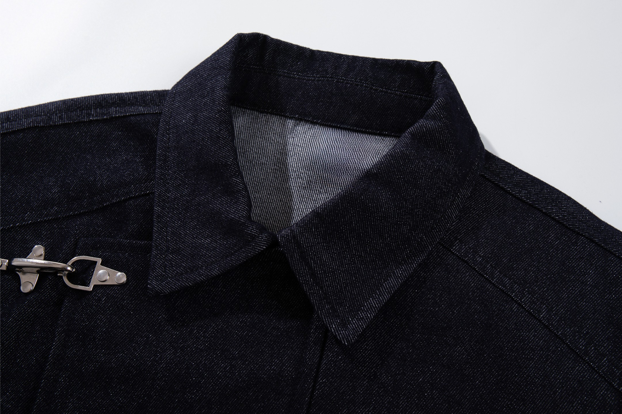 3-6-5.shop Buckle Detail Denim Jacket