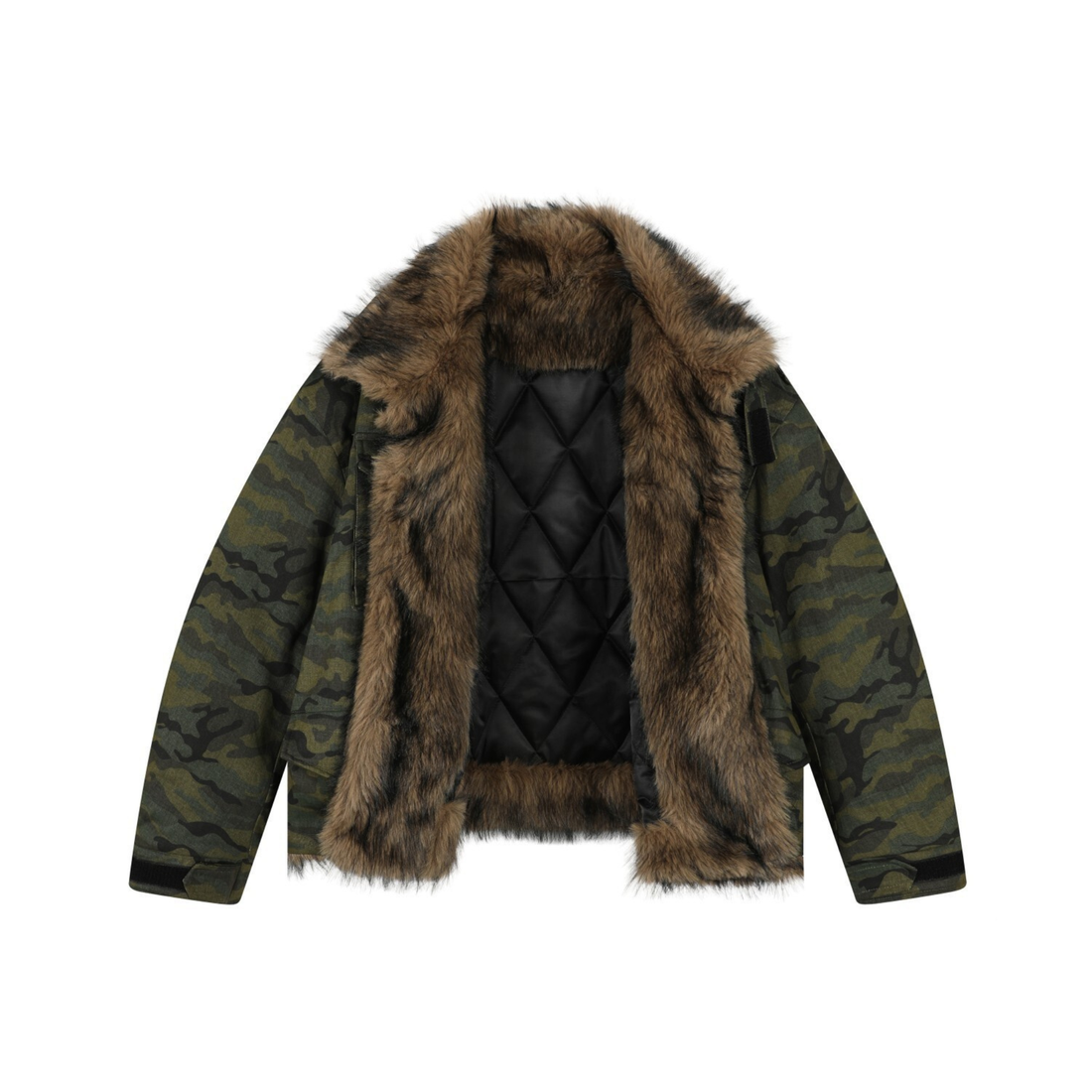3-6-5.shop Camo Fur-Lined Jacket