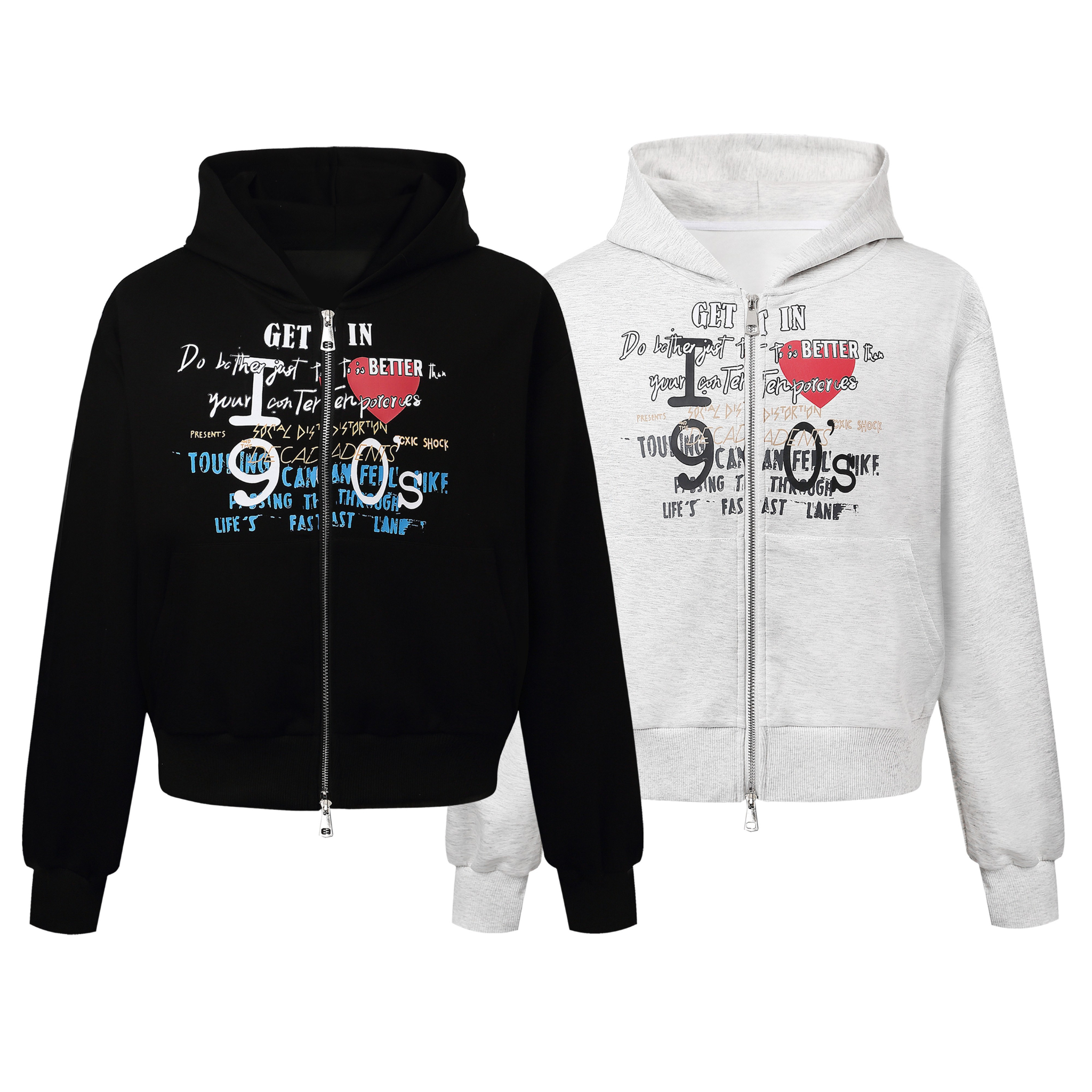 3-6-5.shop Graphic Zip Hoodie