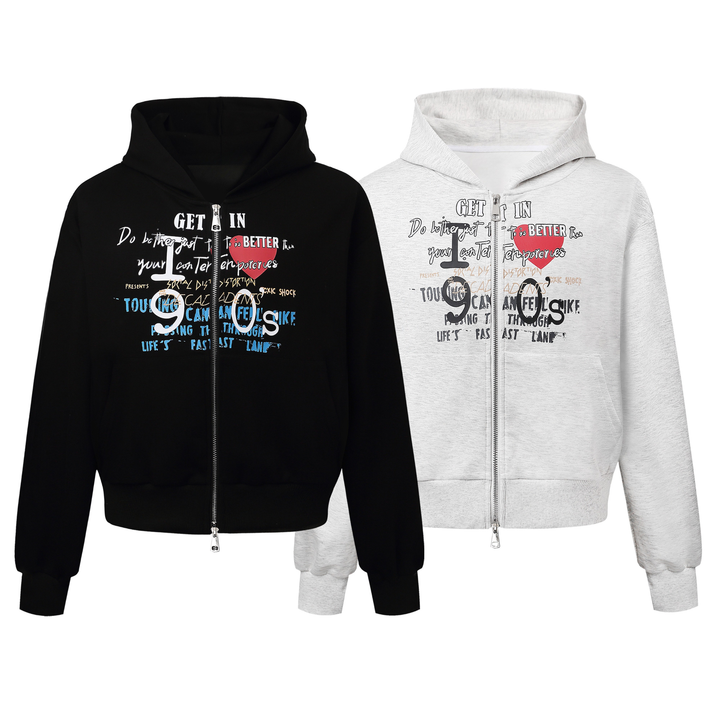 3-6-5.shop Graphic Zip Hoodie
