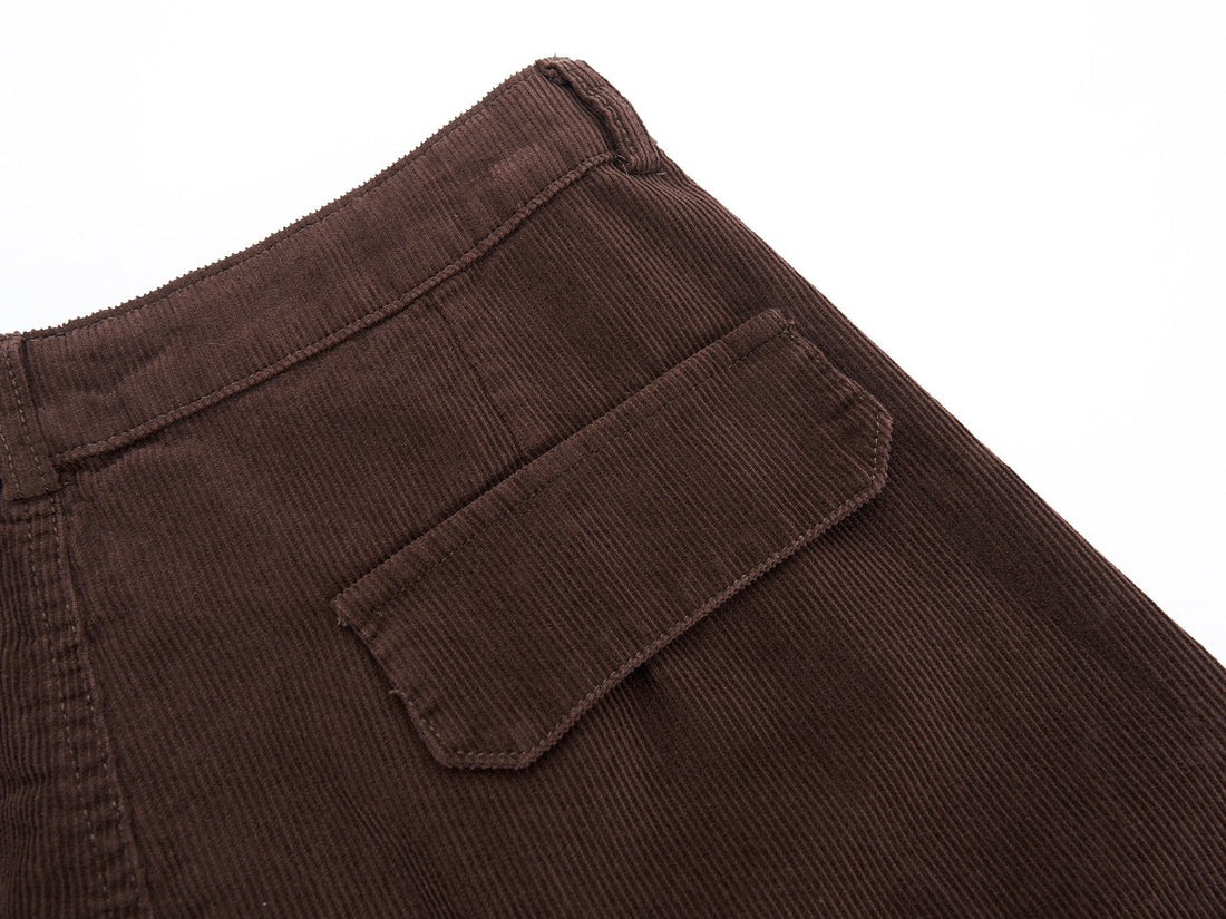 3-6-5.shop Corduroy Cargo Wide-Leg Pants