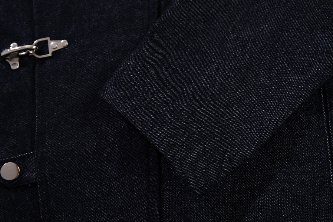 3-6-5.shop Buckle Detail Denim Jacket