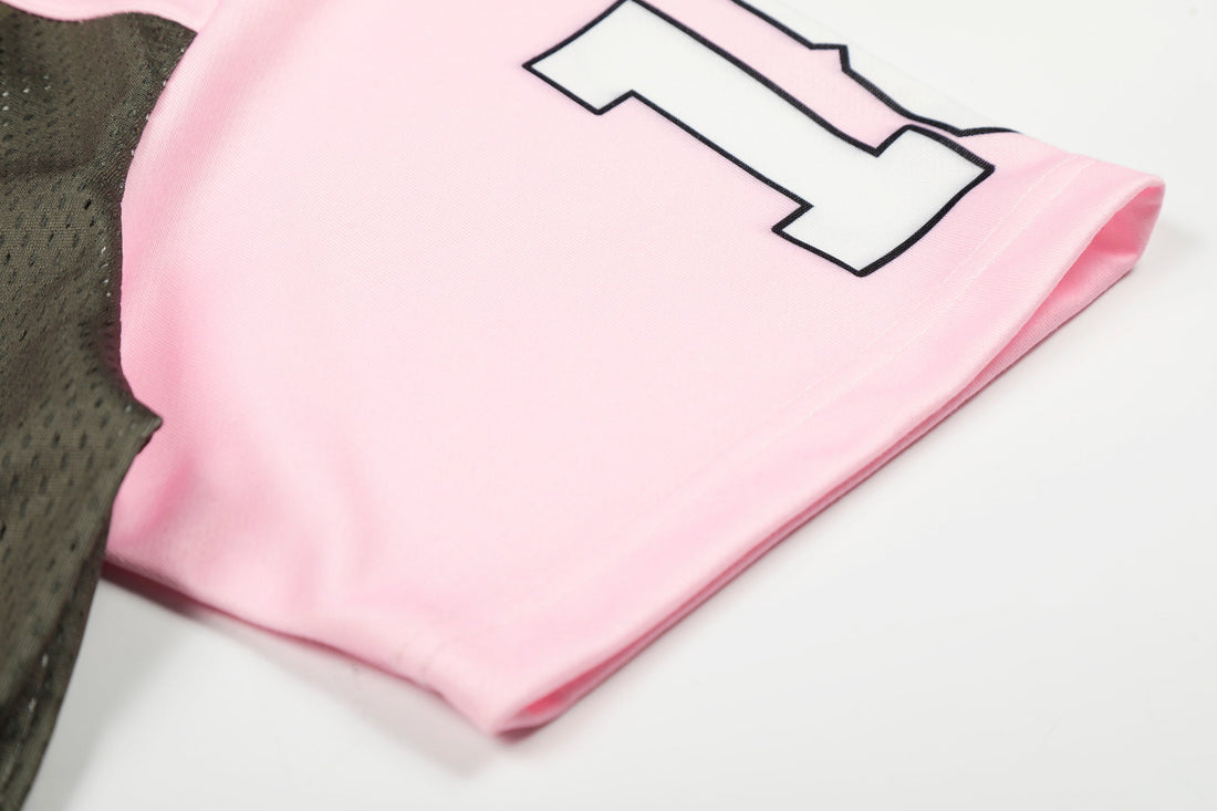 3-6-5.shop Pink Camo “18” Mesh Jersey