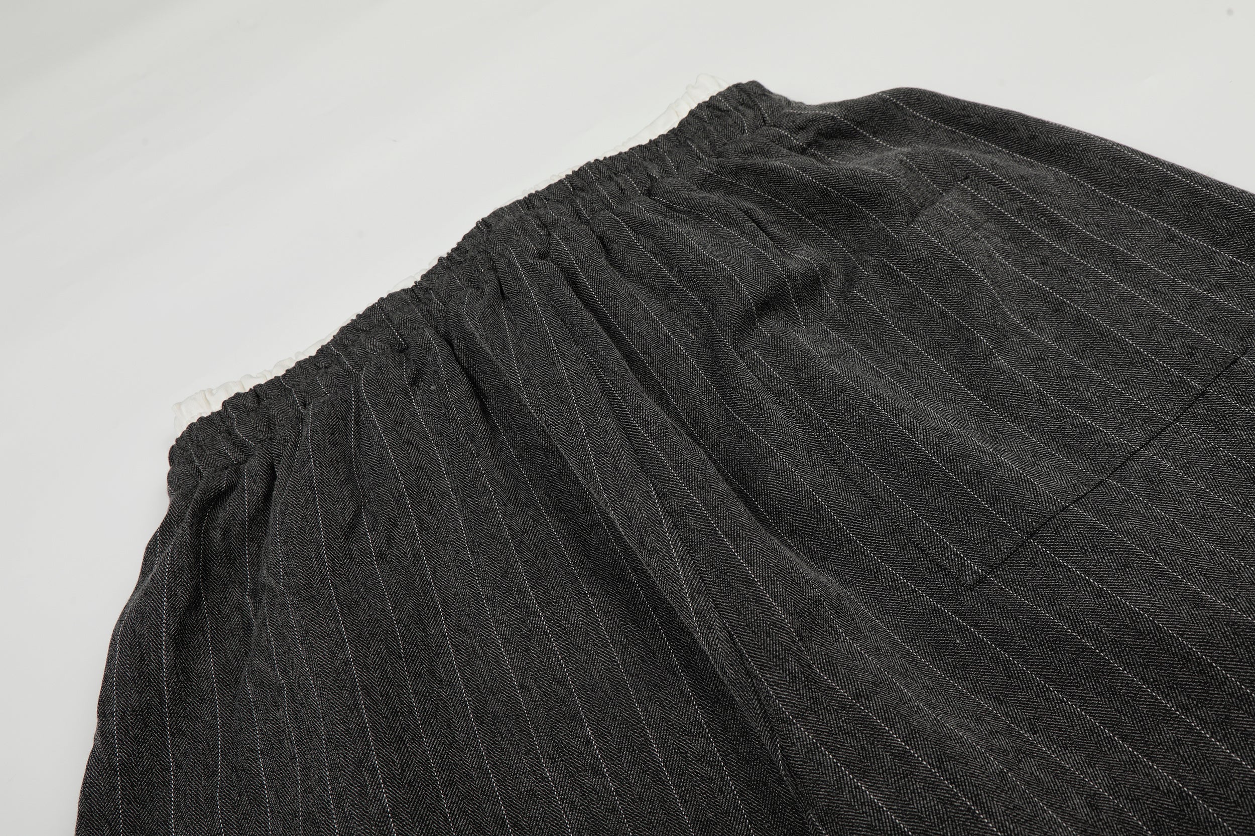3-6-5.shop Pinstripe Wide-Leg Track Pants