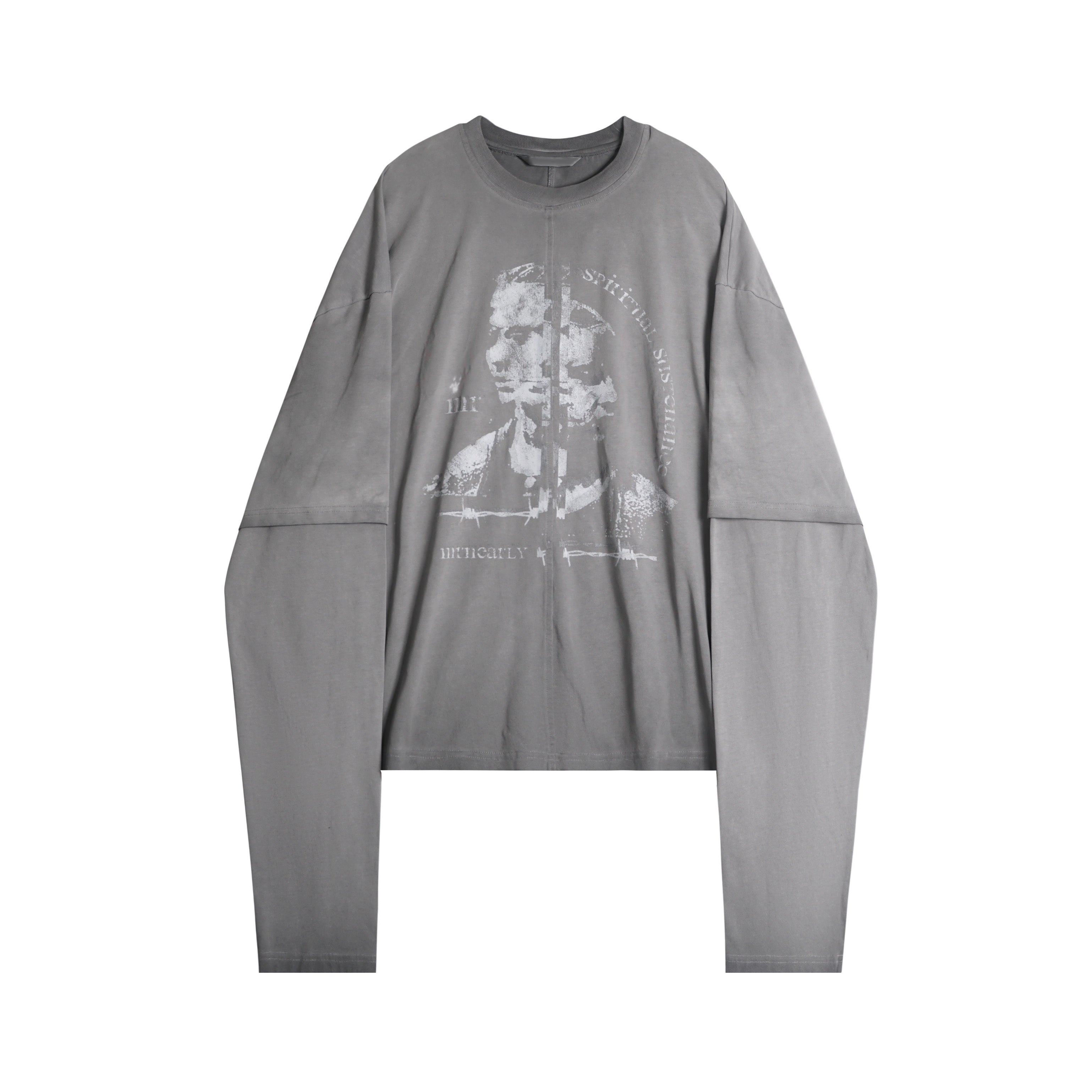 3-6-5.shop Layered Portrait Long Sleeve Tee