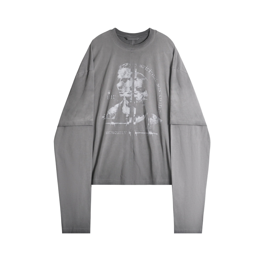 3-6-5.shop Layered Portrait Long Sleeve Tee