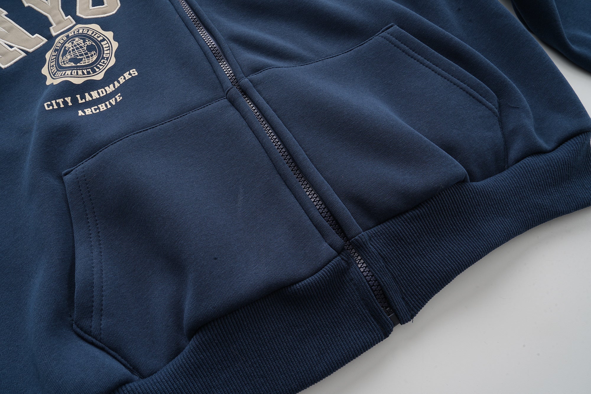 3-6-5.shop NYC Fur-Lined Zip Hoodie