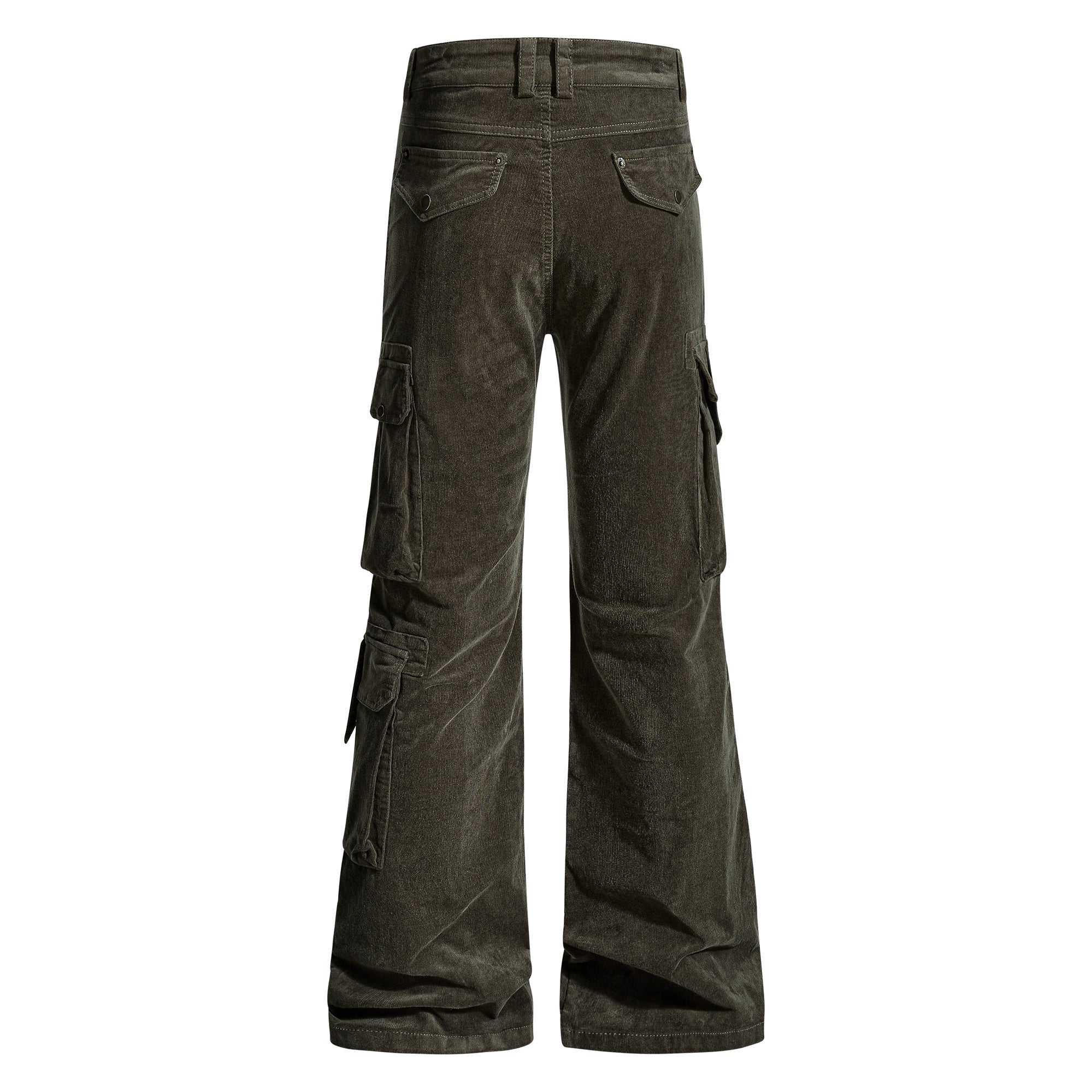 3-6-5.shop Washed Utility Flared Pants