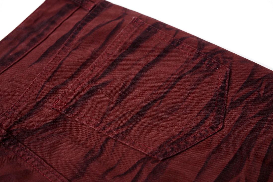 3-6-5.shop Tiger-Pattern Flared Pants