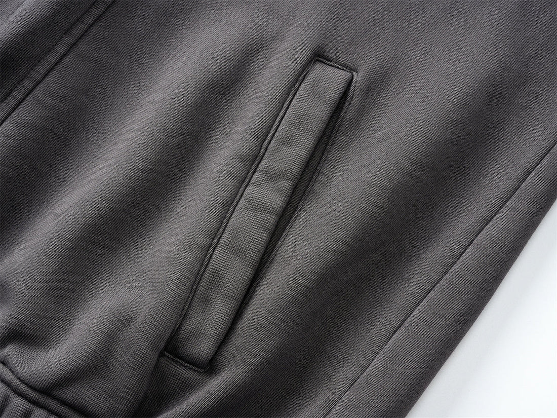 3-6-5.shop Curved-Seam Full-Zip Hoodie