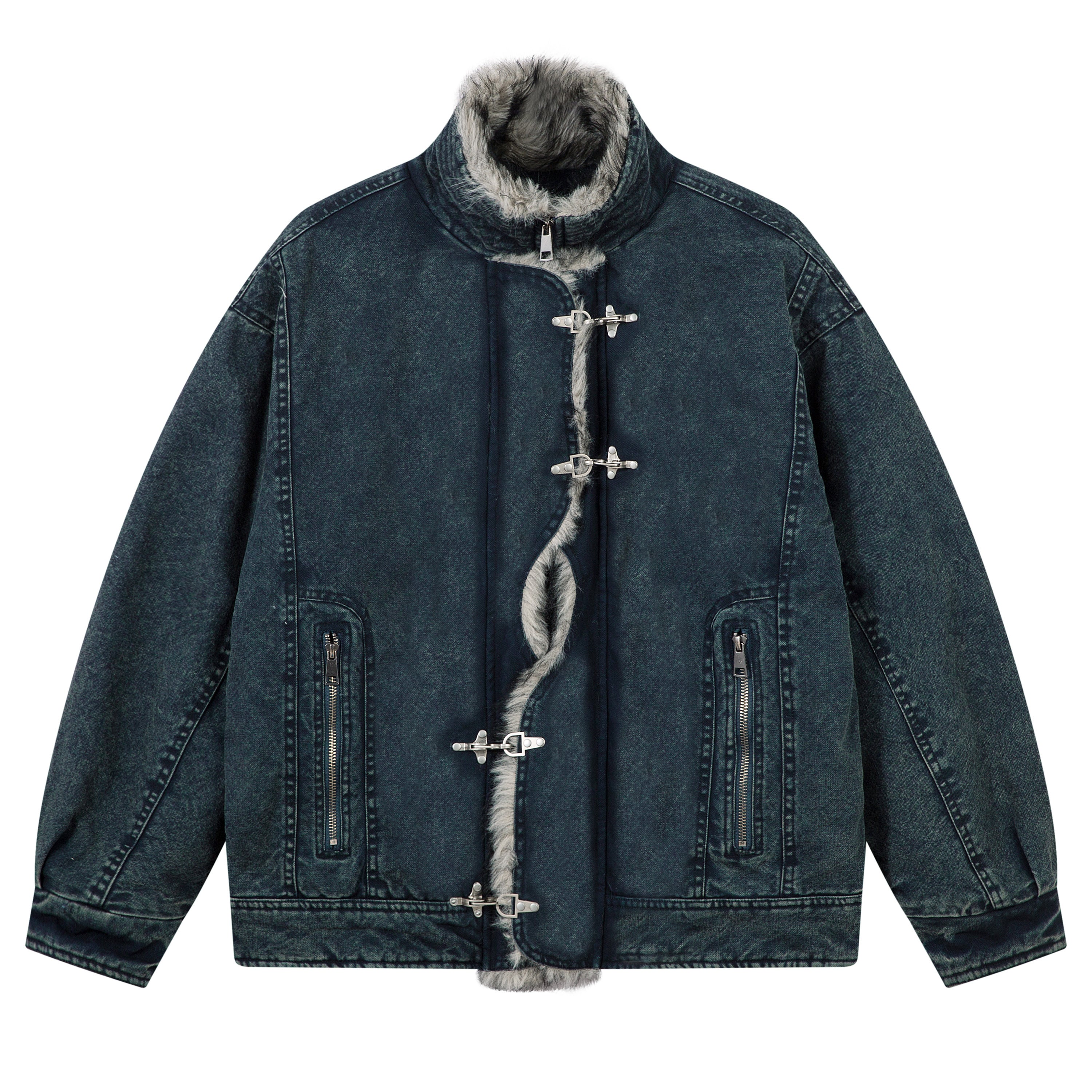 3-6-5.shop Toggle Fur-Lined Jacket