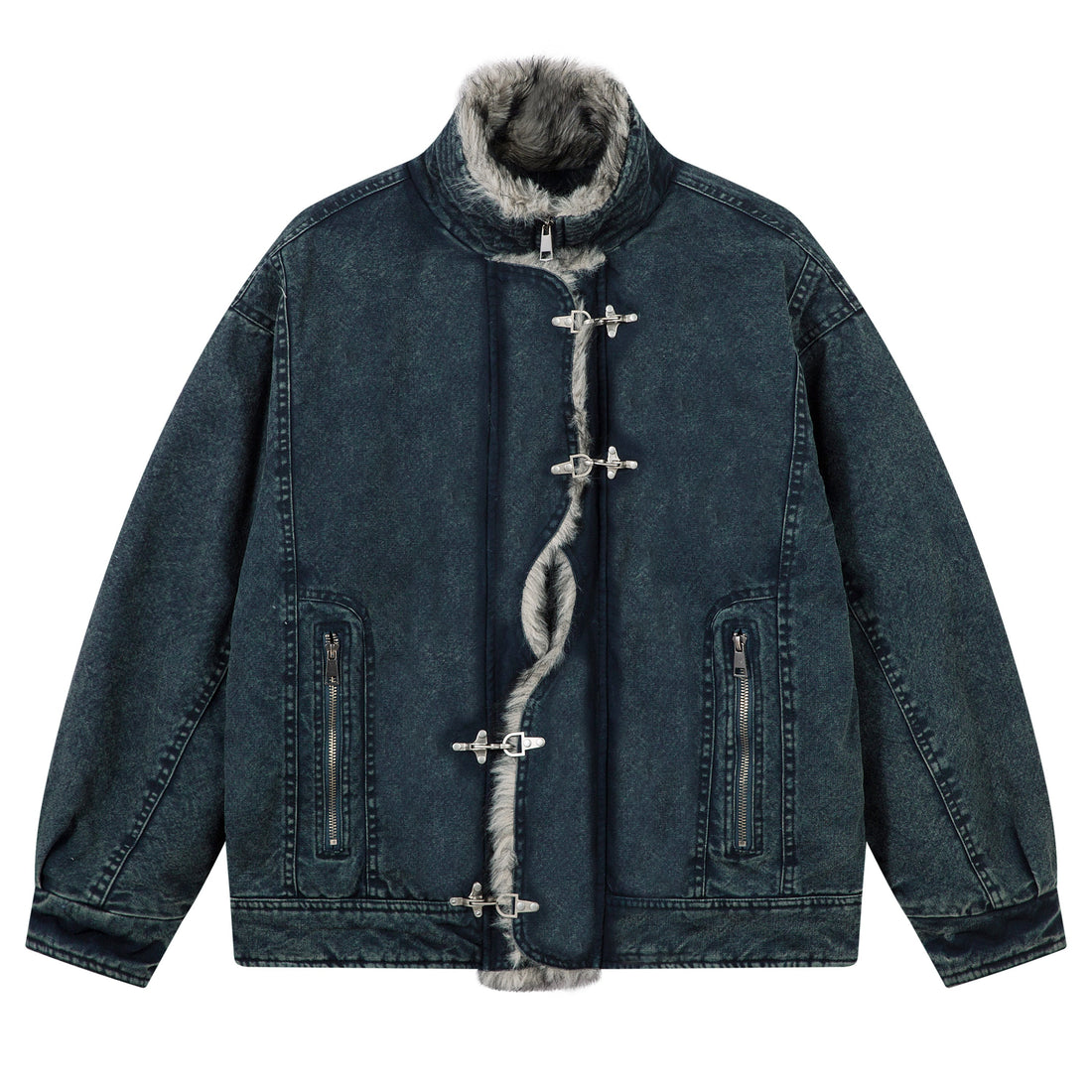 3-6-5.shop Toggle Fur-Lined Jacket