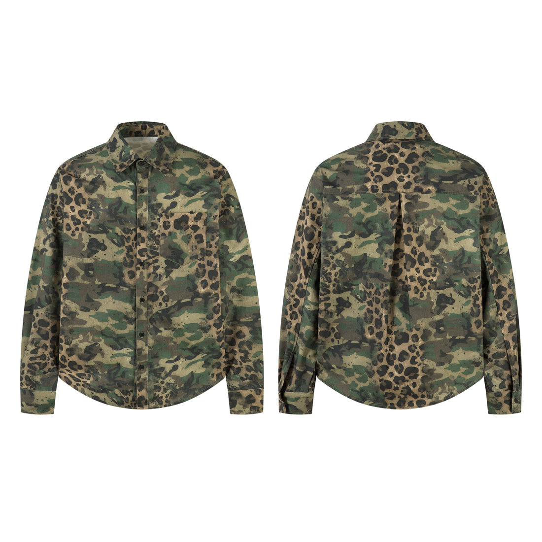 3-6-5.shop Camo-Leopard Hybrid Utility Shirt
