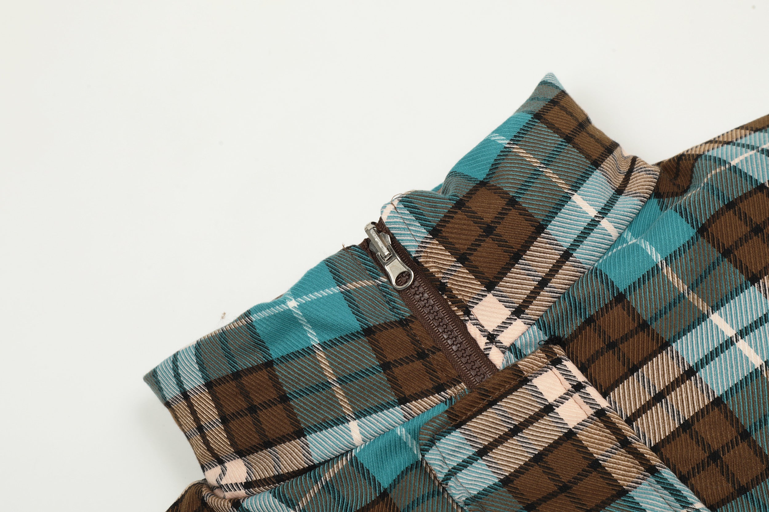 3-6-5.shop Reversible Plaid Puffer Jacket