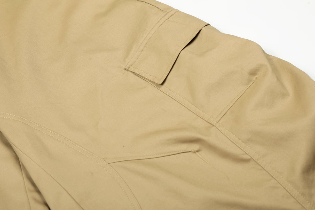 3-6-5.shop Curved Seam Cargo Pants – Khaki