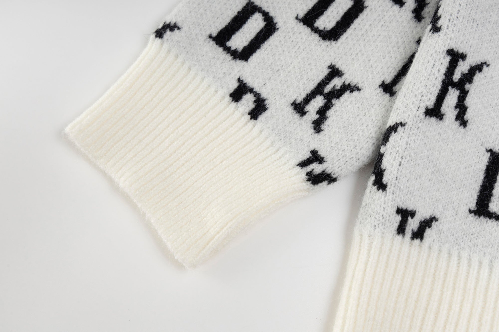 3-6-5.shop DK Allover Knit Zip Hoodie