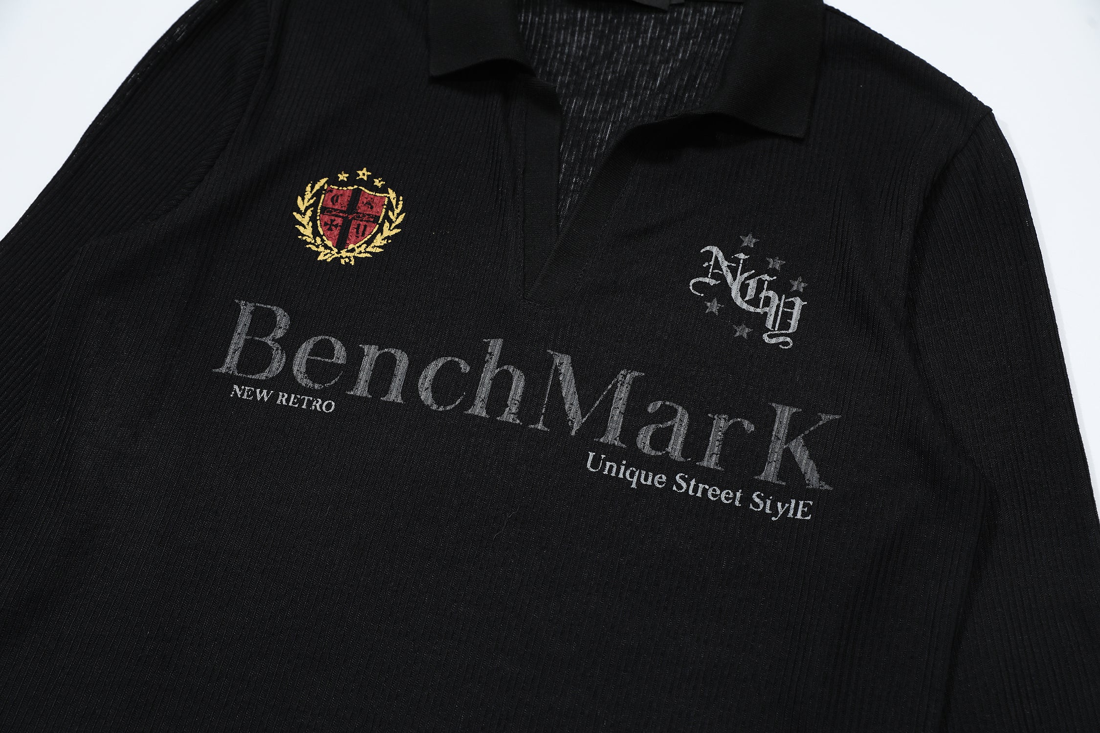 3-6-5.shop Benchmark Long Sleeve Polo