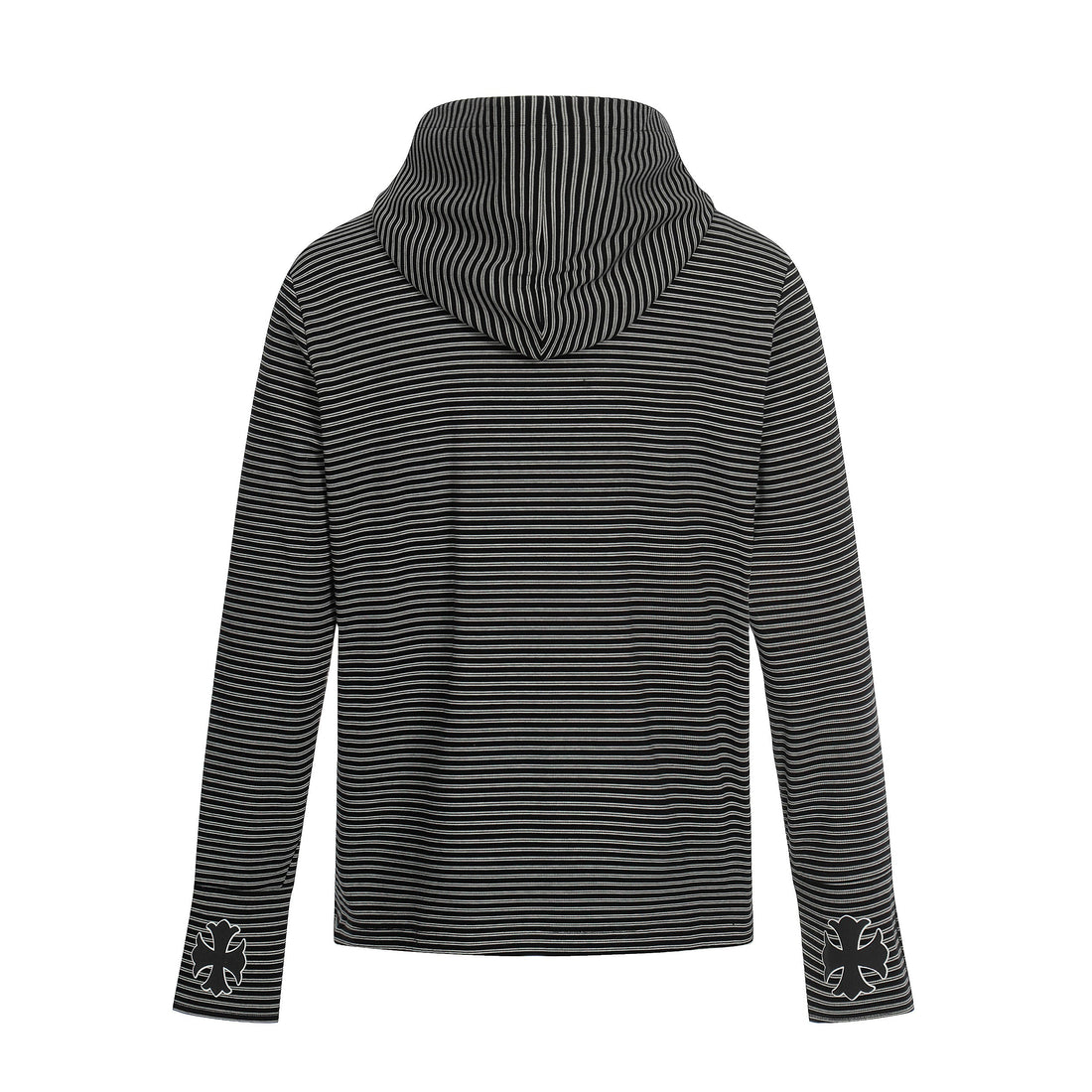 3-6-5.shop Striped Graphic Zip Hoodie