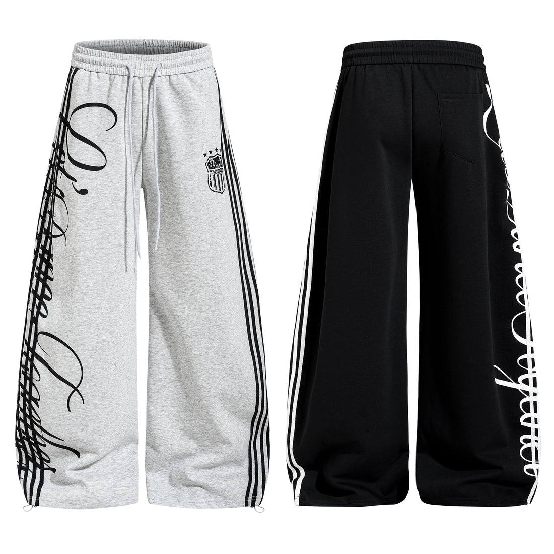 3-6-5.shop  Script Stripe Wide-Leg Sweatpants