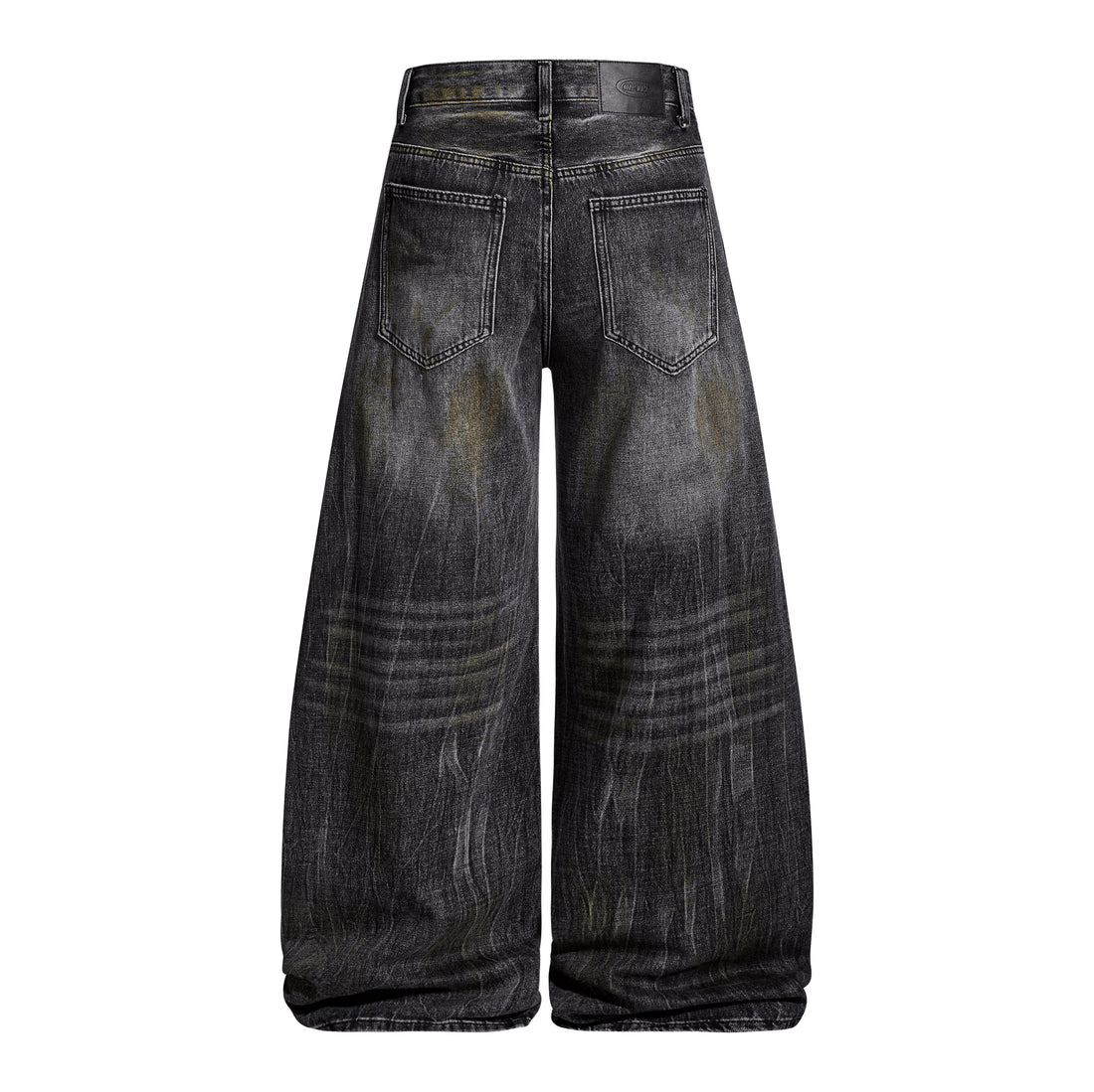 3-6-5.shop Vintage Washed Curved Denim Pants