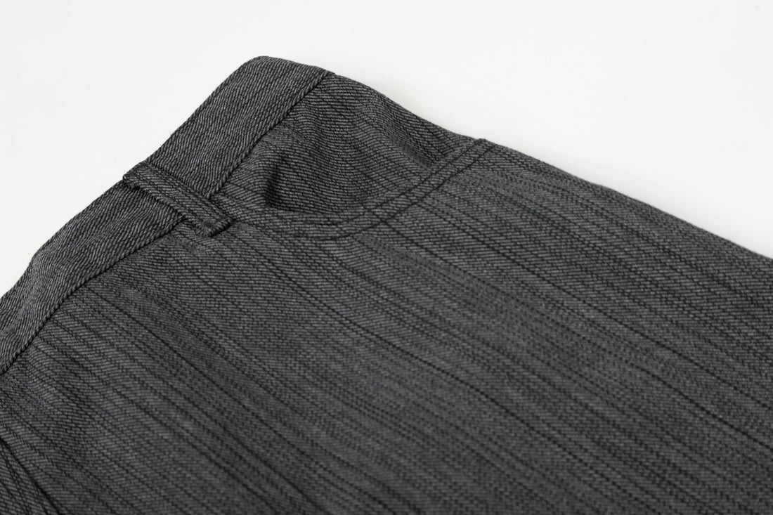 3-6-5.shop Textured Wide-Leg Utility Pants