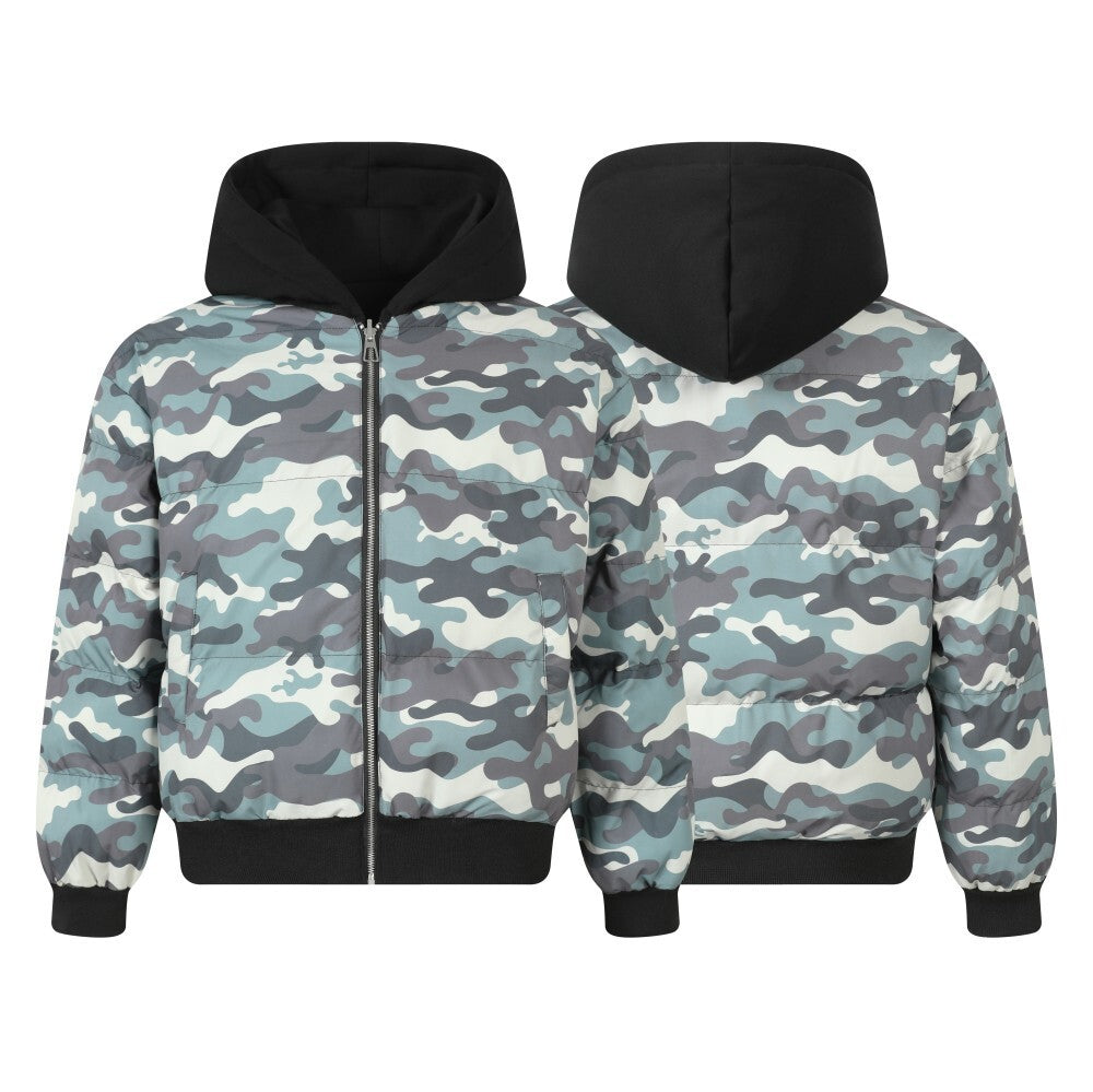 3-6-5.shop Reversible Camo Hoodie Jacket