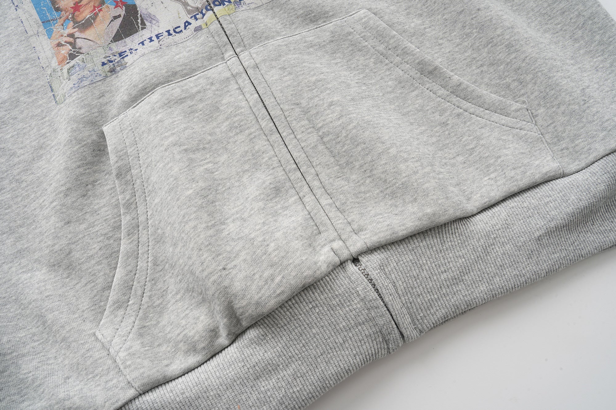 3-6-5.shop “Business Card” Graphic Zip Hoodie