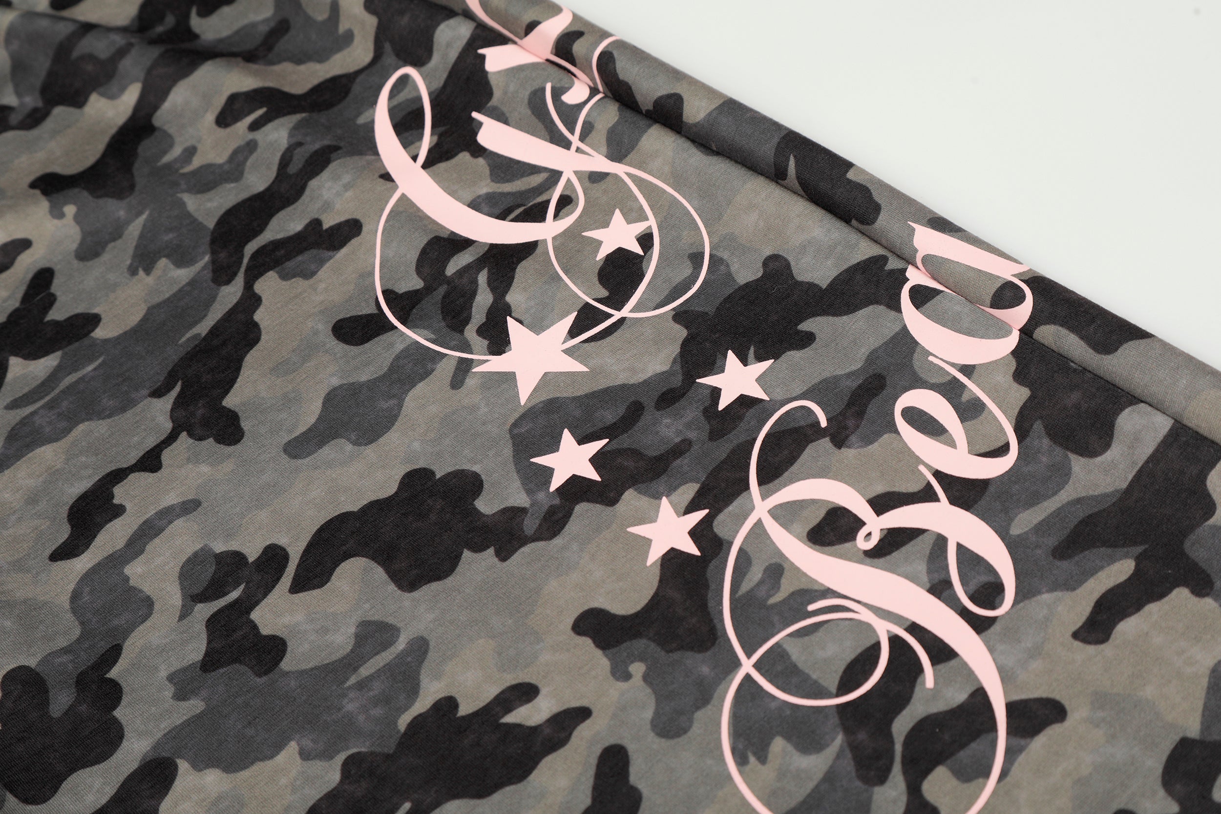 3-6-5.shop Camo Faux Fur Trim Pants