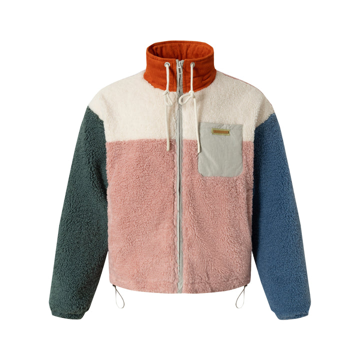 3-6-5.shop Colorblock Fleece Zip Jacket