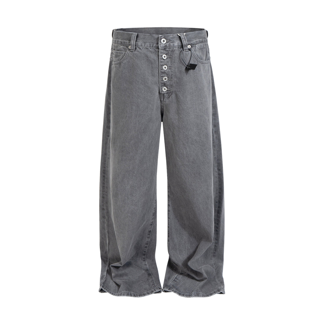 3-6-5.shop Button-Fly Washed Denim Pants