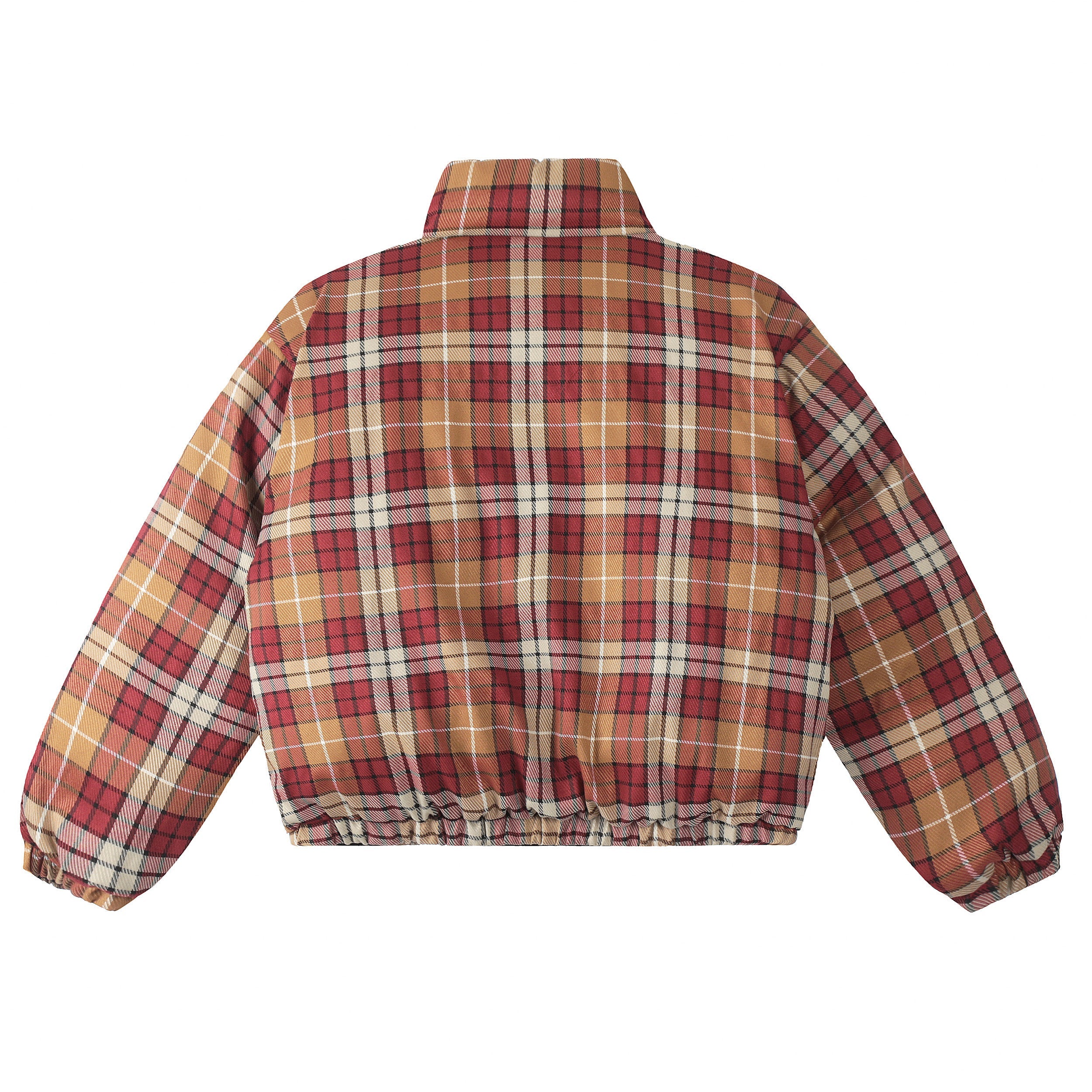 3-6-5.shop Reversible Plaid Puffer Jacket