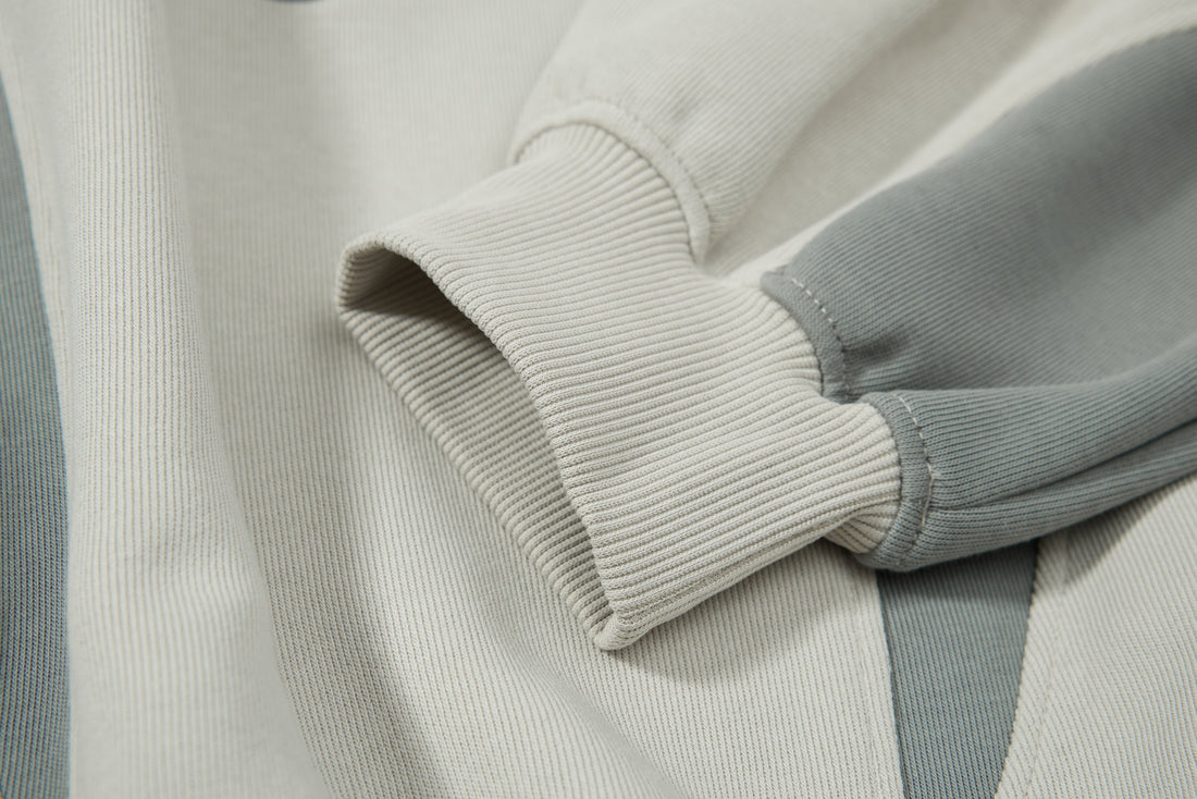 3-6-5.shop Multi-Panel Contrast Hooded Sweatshirt