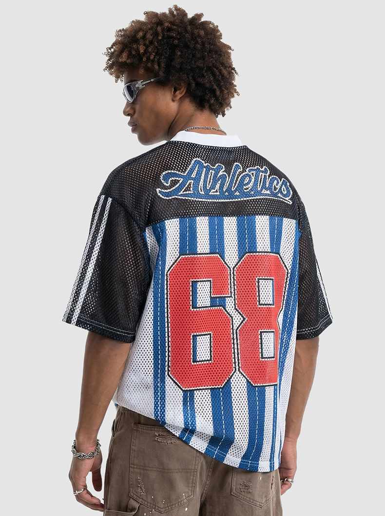 3-6-5.shop  “Athletics 68” Mesh Jersey T-Shirt