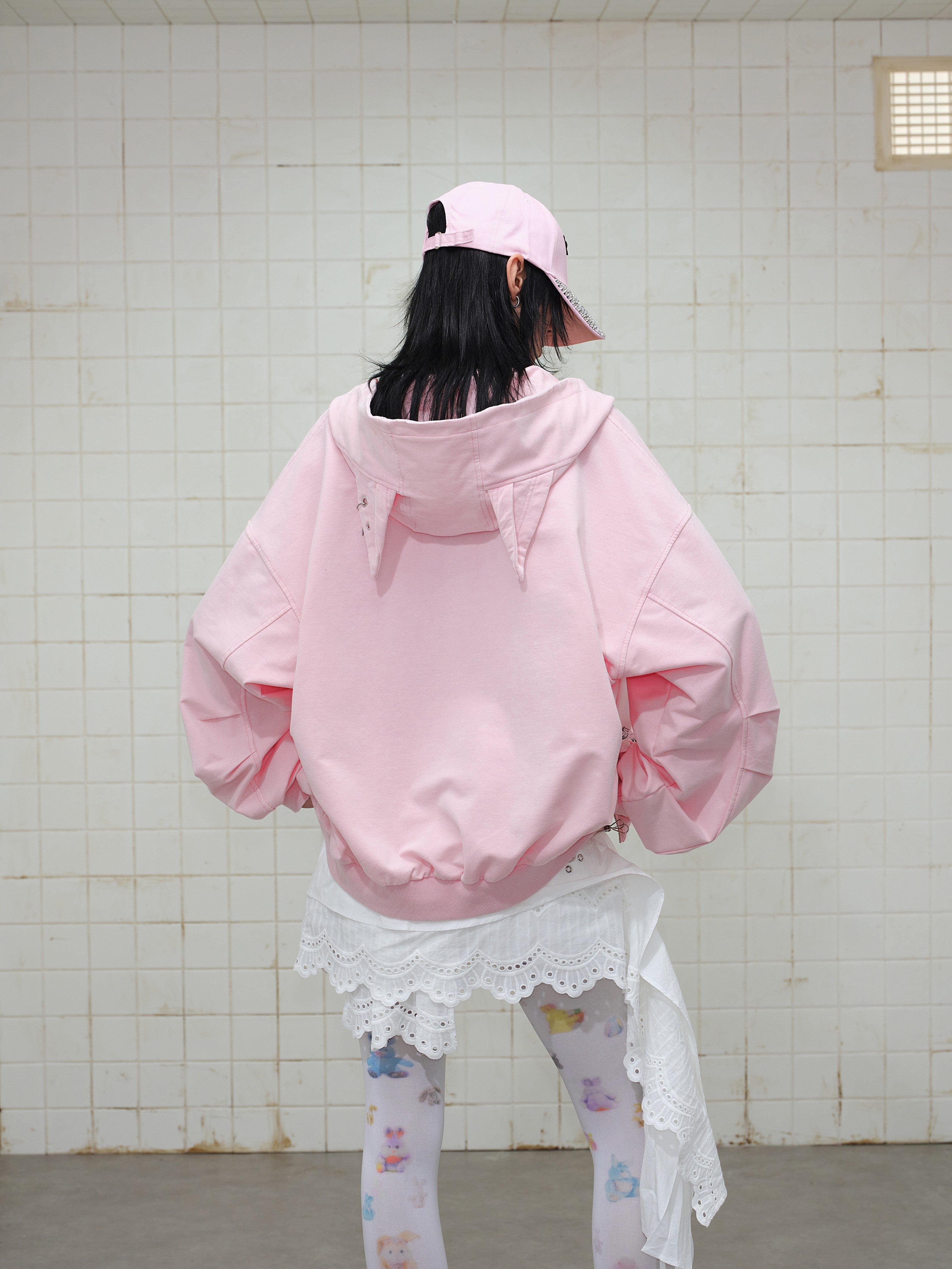 3-6-5.shop Gradient Graphic Zip Hoodie