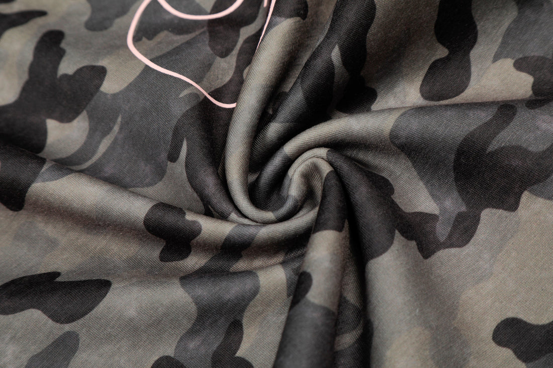 3-6-5.shop Camo Faux Fur Trim Pants